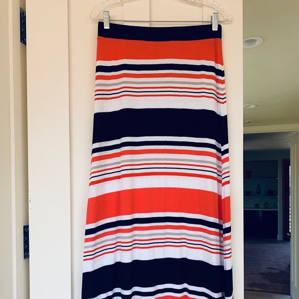Michael Kors Striped Maxi Skirt